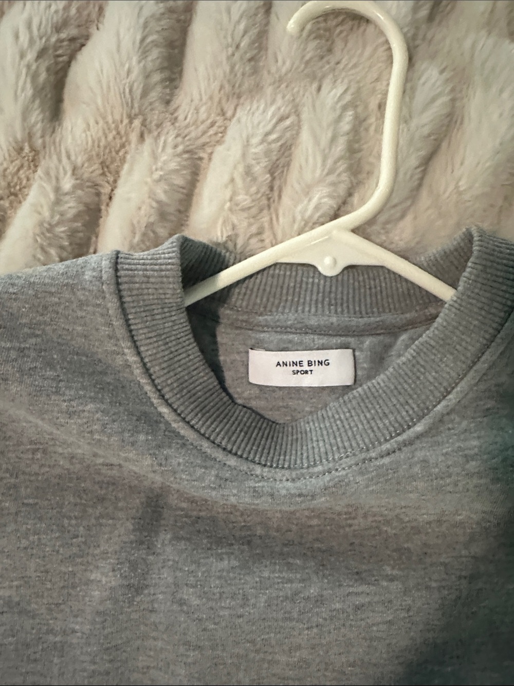 Anine Bing Gray Logo Crewneck Sweatshirt - Picture 3 of 8